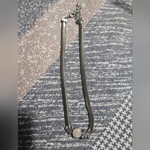 Silvertone Choker Necklce